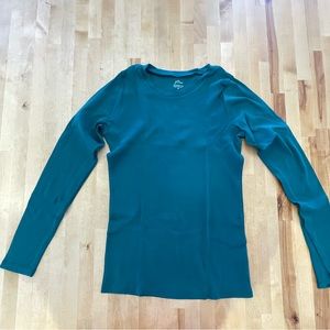 J. Crew slim perfect long sleeve - dark turquoise (M)